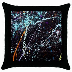 Abstract Colorful Texture Throw Pillow Case (Black)