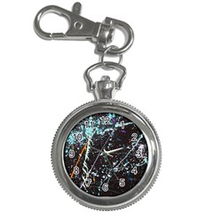 Abstract Colorful Texture Key Chain Watches