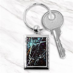 Abstract Colorful Texture Key Chain (Rectangle)