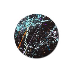 Abstract Colorful Texture Magnet 3  (Round)