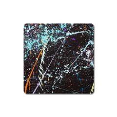 Abstract Colorful Texture Square Magnet