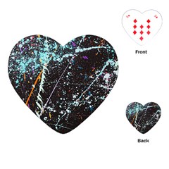 Abstract Colorful Texture Playing Cards Single Design (Heart)