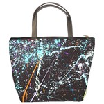 Abstract Colorful Texture Bucket Bag Back