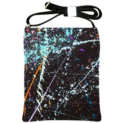 Abstract Colorful Texture Shoulder Sling Bag