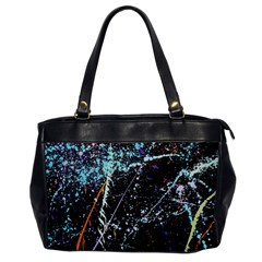 Abstract Colorful Texture Oversize Office Handbag