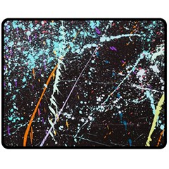 Abstract Colorful Texture Double Sided Fleece Blanket (Medium)