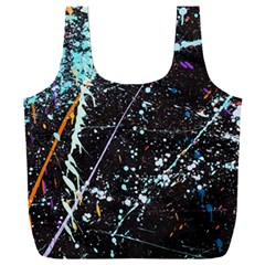 Abstract Colorful Texture Full Print Recycle Bag (xxl) by Pakemis