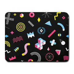 Memphis Design Seamless Pattern Small Mousepad by Pakemis