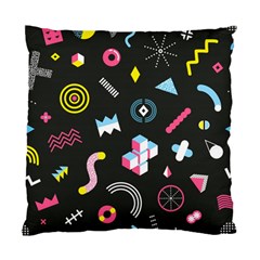 Memphis Design Seamless Pattern Standard Cushion Case (one Side) by Pakemis