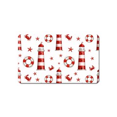 Nautical Seamless Pattern Magnet (name Card)