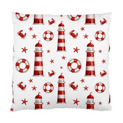 Nautical Seamless Pattern Standard Cushion Case (one Side) by Pakemis