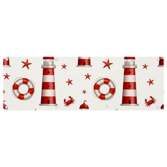 Nautical Seamless Pattern Banner And Sign 9  X 3 