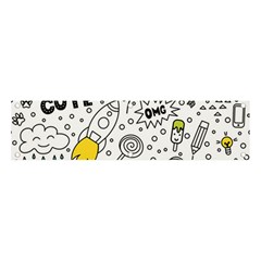 Set Cute Colorful Doodle Hand Drawing Banner And Sign 4  X 1  by Pakemis