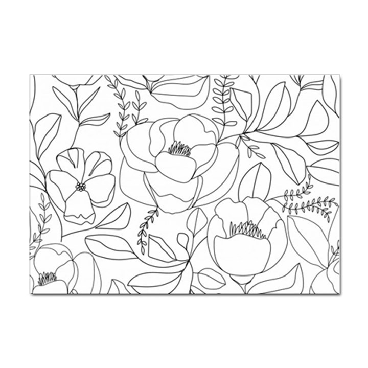 Contemporary Nature Seamless Pattern Sticker A4 (10 pack)