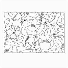 Contemporary Nature Seamless Pattern Postcard 4 x 6  (pkg Of 10) by Pakemis