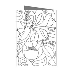 Contemporary Nature Seamless Pattern Mini Greeting Cards (pkg Of 8)