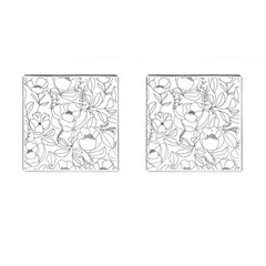 Contemporary Nature Seamless Pattern Cufflinks (square) by Pakemis