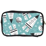 Cute Seamless Pattern With Rocket Planets Stars Toiletries Bag (Two Sides) Front