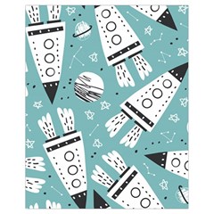 Cute Seamless Pattern With Rocket Planets Stars Drawstring Bag (small) by Pakemis