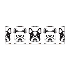 Dog French Bulldog Seamless Pattern Face Head Sticker (bumper) by Pakemis