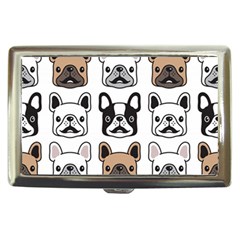 Dog French Bulldog Seamless Pattern Face Head Cigarette Money Case by Pakemis