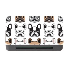 Dog French Bulldog Seamless Pattern Face Head Memory Card Reader With Cf by Pakemis