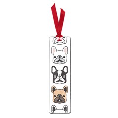 Dog French Bulldog Seamless Pattern Face Head Small Book Marks by Pakemis