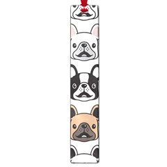 Dog French Bulldog Seamless Pattern Face Head Large Book Marks by Pakemis