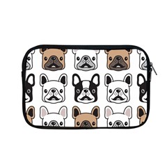 Dog French Bulldog Seamless Pattern Face Head Apple Macbook Pro 13  Zipper Case by Pakemis