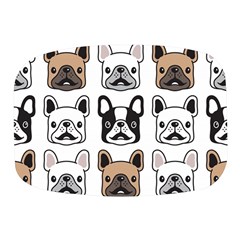 Dog French Bulldog Seamless Pattern Face Head Mini Square Pill Box by Pakemis