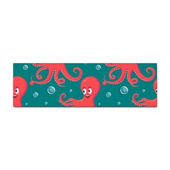 Cute Smiling Red Octopus Swimming Underwater Sticker Bumper (100 Pack) by Pakemis