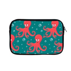 Cute Smiling Red Octopus Swimming Underwater Apple Macbook Pro 13  Zipper Case by Pakemis