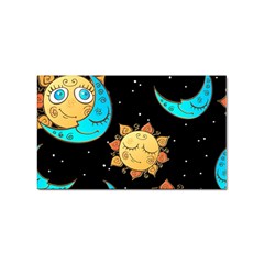 Seamless Pattern With Sun Moon Children Sticker (rectangular)