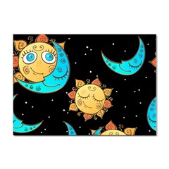 Seamless Pattern With Sun Moon Children Sticker A4 (100 Pack)