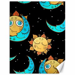 Seamless Pattern With Sun Moon Children Canvas 18  X 24 