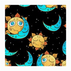 Seamless Pattern With Sun Moon Children Medium Glasses Cloth