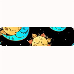 Seamless Pattern With Sun Moon Children Large Bar Mat