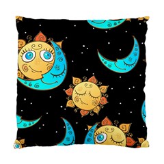 Seamless Pattern With Sun Moon Children Standard Cushion Case (two Sides)