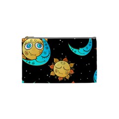 Seamless Pattern With Sun Moon Children Cosmetic Bag (small)