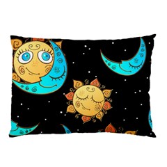 Seamless Pattern With Sun Moon Children Pillow Case (two Sides)