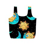 Seamless Pattern With Sun Moon Children Full Print Recycle Bag (S) Front