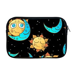 Seamless Pattern With Sun Moon Children Apple Macbook Pro 17  Zipper Case