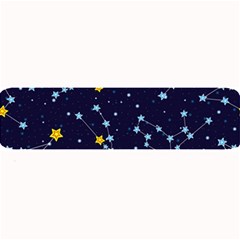 Seamless Pattern With Cartoon Zodiac Constellations Starry Sky Large Bar Mat