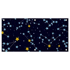 Seamless Pattern With Cartoon Zodiac Constellations Starry Sky Banner And Sign 4  X 2 