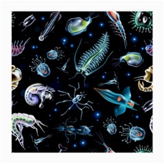 Colorful Abstract Pattern Consisting Glowing Lights Luminescent Images Marine Plankton Dark Backgrou Medium Glasses Cloth by Pakemis