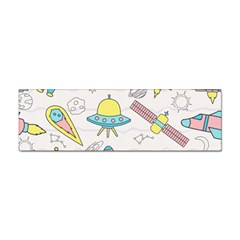 Cute-seamless-pattern-with-space Sticker (bumper) by Pakemis