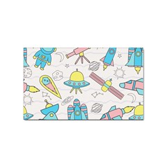 Cute-seamless-pattern-with-space Sticker Rectangular (10 Pack)