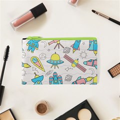 Cute-seamless-pattern-with-space Cosmetic Bag (xs) by Pakemis