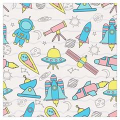 Cute-seamless-pattern-with-space Lightweight Scarf  by Pakemis