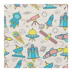 Cute-seamless-pattern-with-space Banner And Sign 3  X 3 